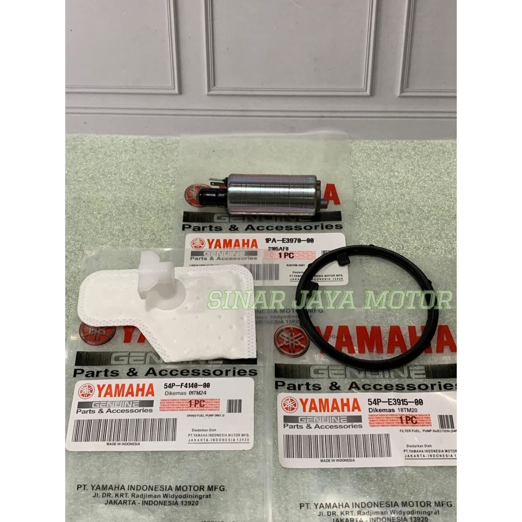 Paket 3item Rotak fuel pump 1PA+Filter fuel pump 54P+Oring 54P Yamaha R15V3 MT 15 Vixion R 155 Xabre