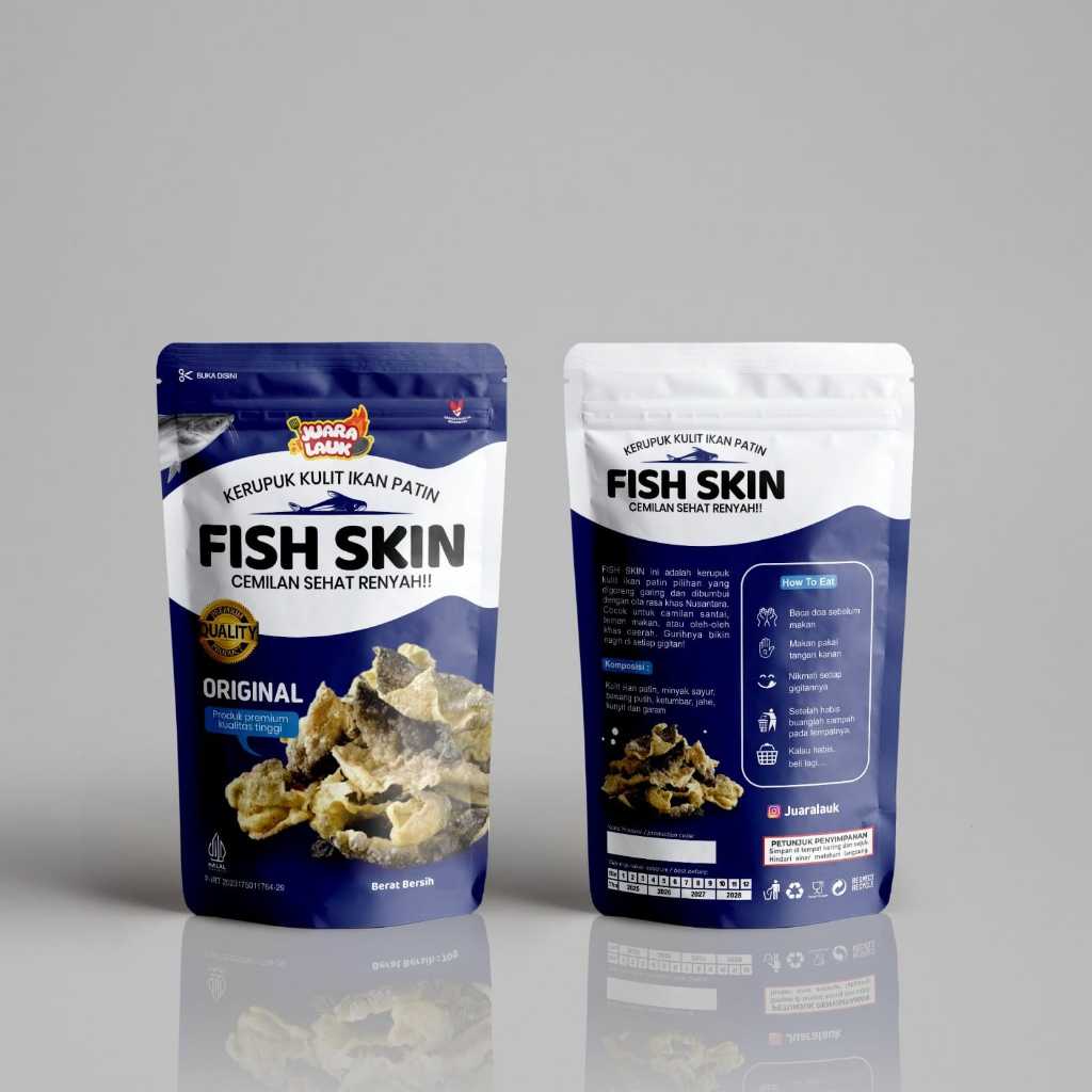 

TERMURAH KERIPIK KULIT IKAN PATIN RASA ORIGINAL BESAR