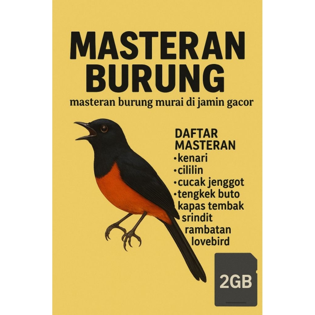 Mp3 memori masteran khusus burung murai