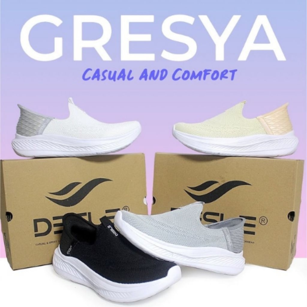 DESLE SEPATU SNAKERS WALKING DESLE GRESYA