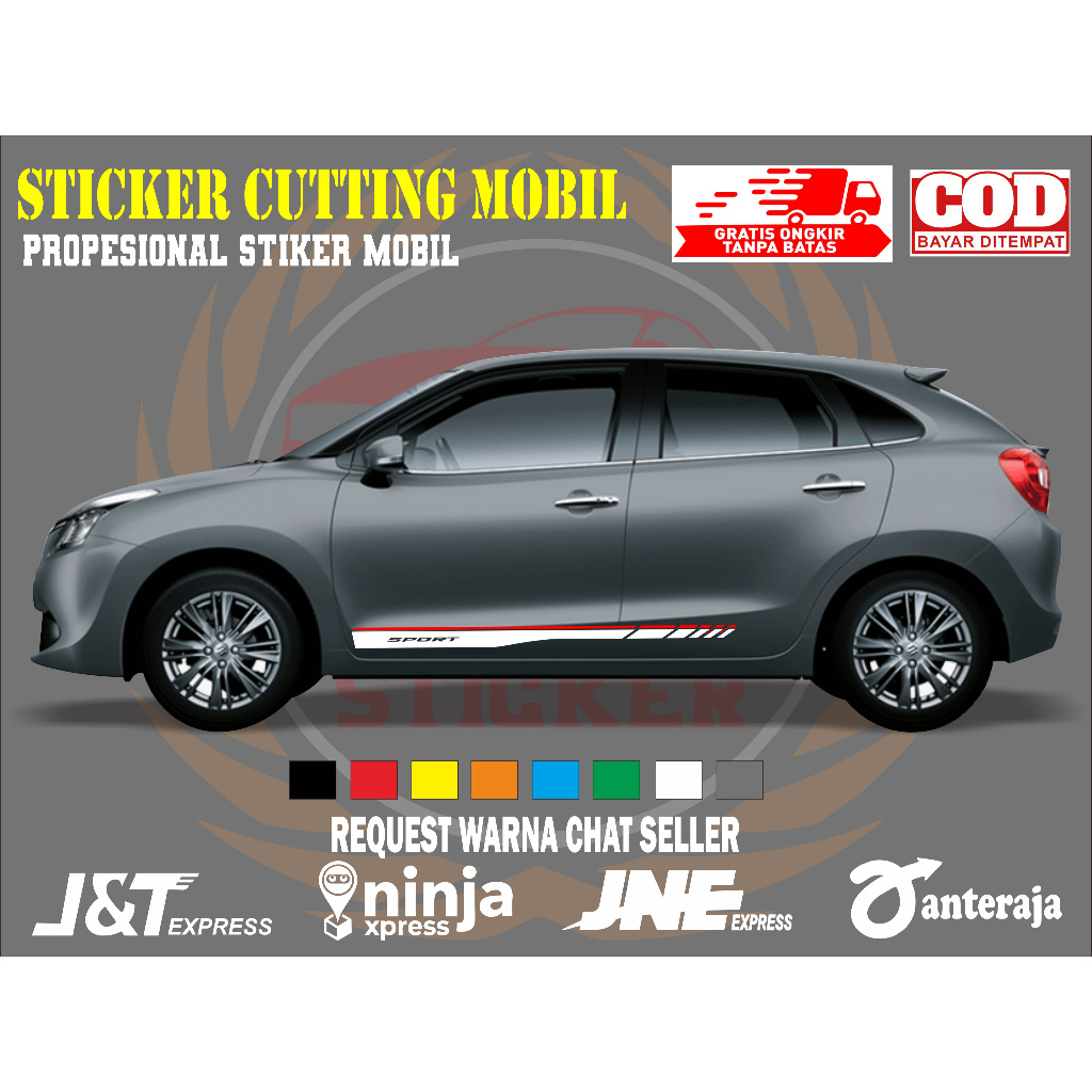 sticker mobil baleno sticker mobil suzuki baleno sticker mobil baleno keren sticker variasi mobil