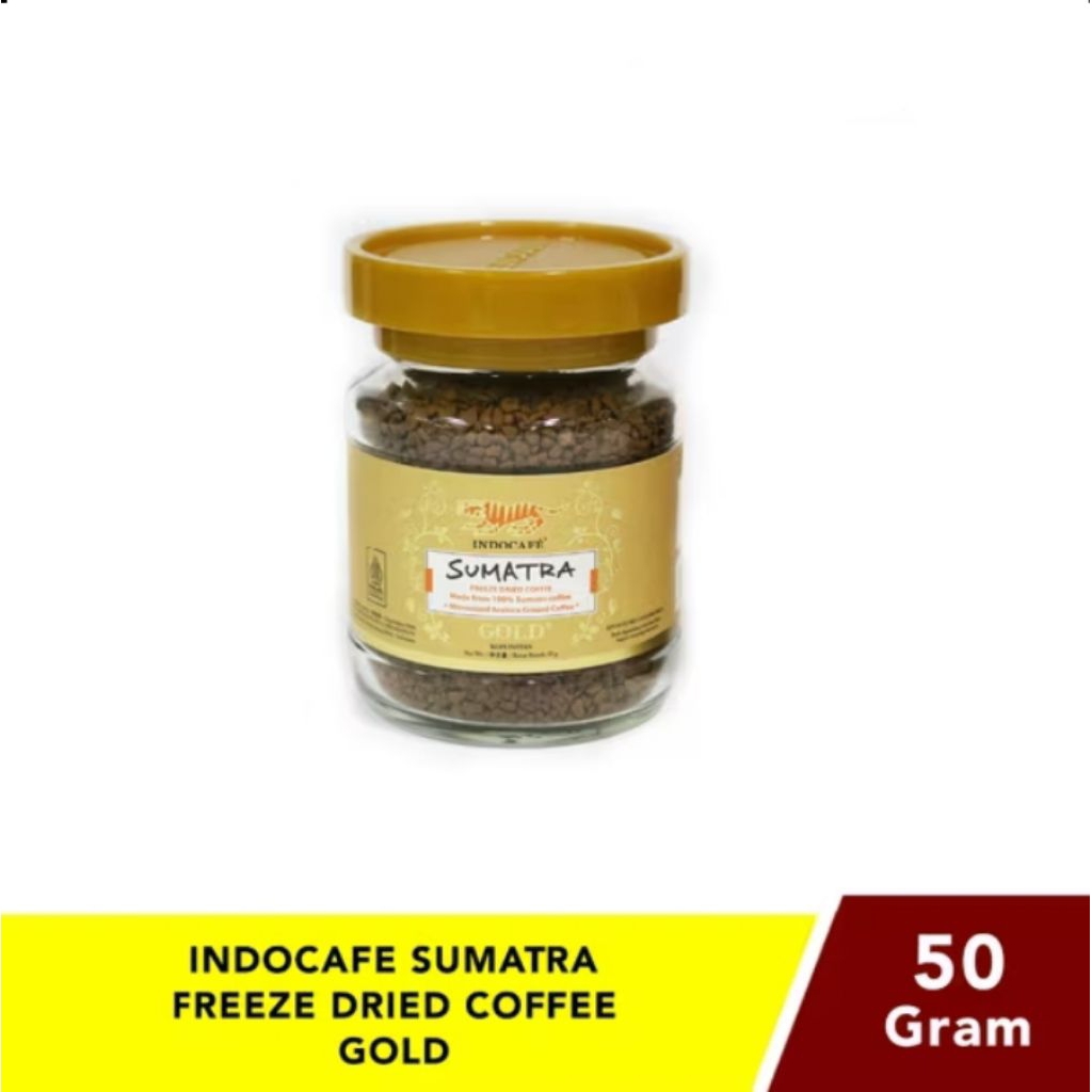

Indocafe Sumatra Freeze Dried Coffee Gold 50Gr