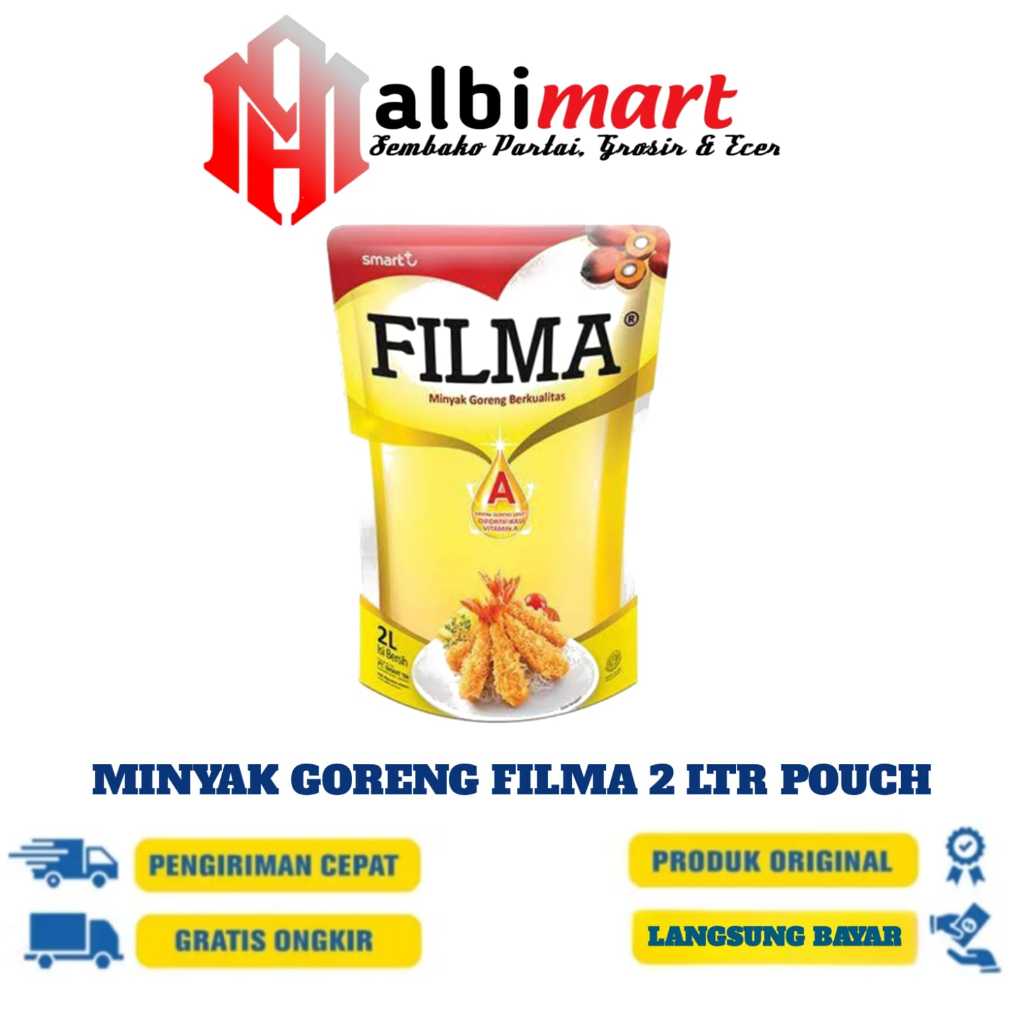 

MINYAK GORENG FILMA KEMASAN 2LITER 1dus & 2dus (LANGFSUNG KIRIM)
