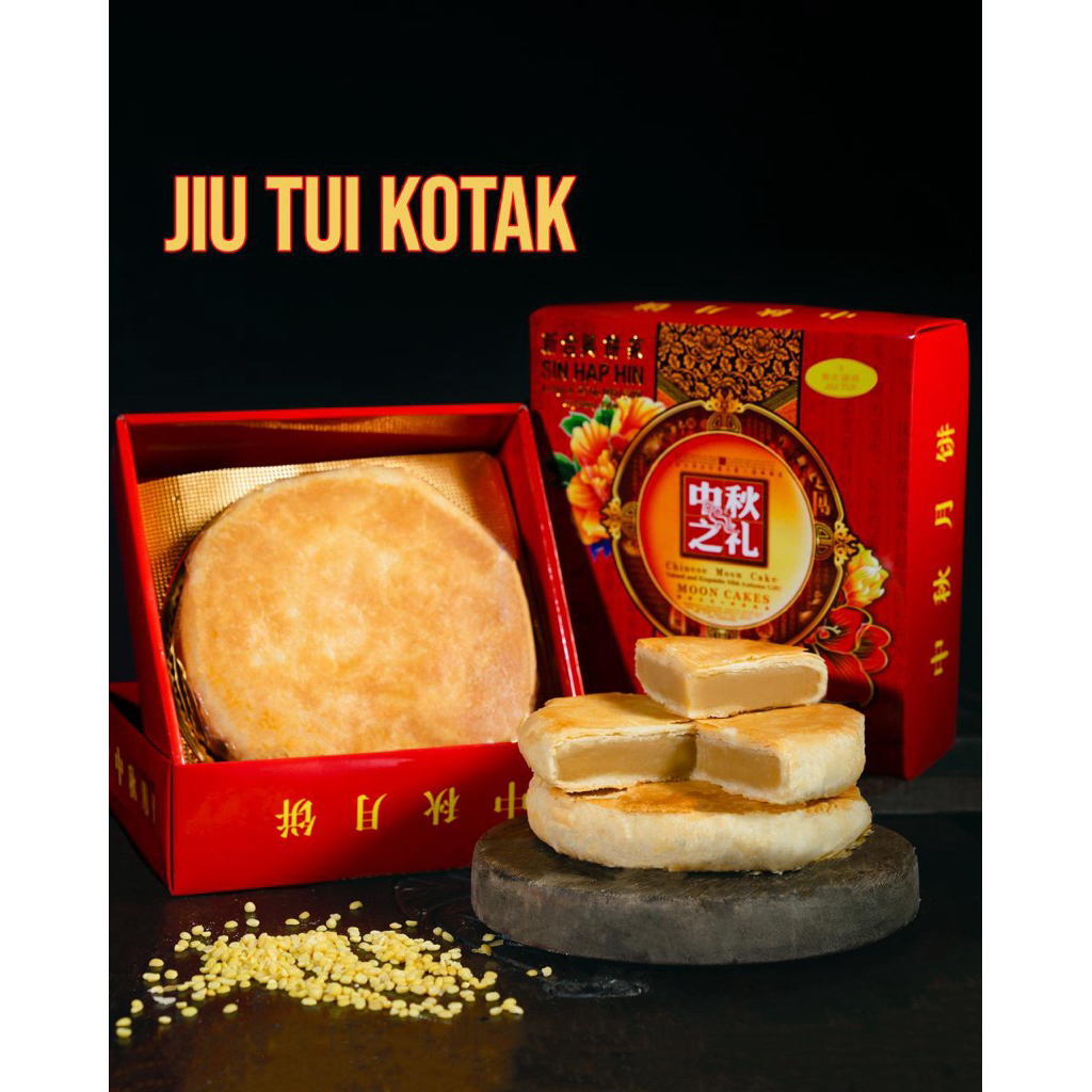 

MOON CAKE JIU TUI KOTAK / KUE BULAN POK KHOK PIANG / MOONCAKE SIN HAP HIN (1 Kotak)