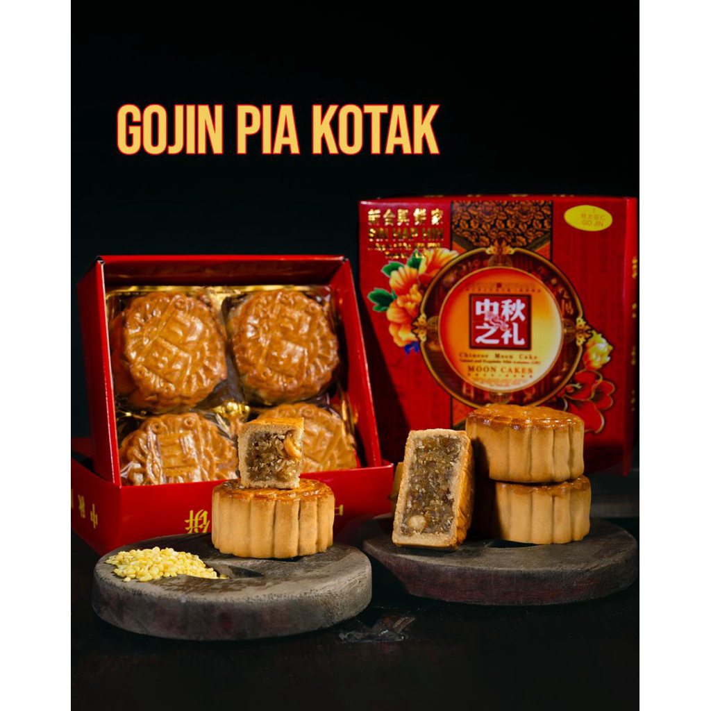 

MOON CAKE GOJIN PIA KOTAK / KUE BULAN GO JIN / MOONCAKE SIN HAP HIN (1 Kotak)