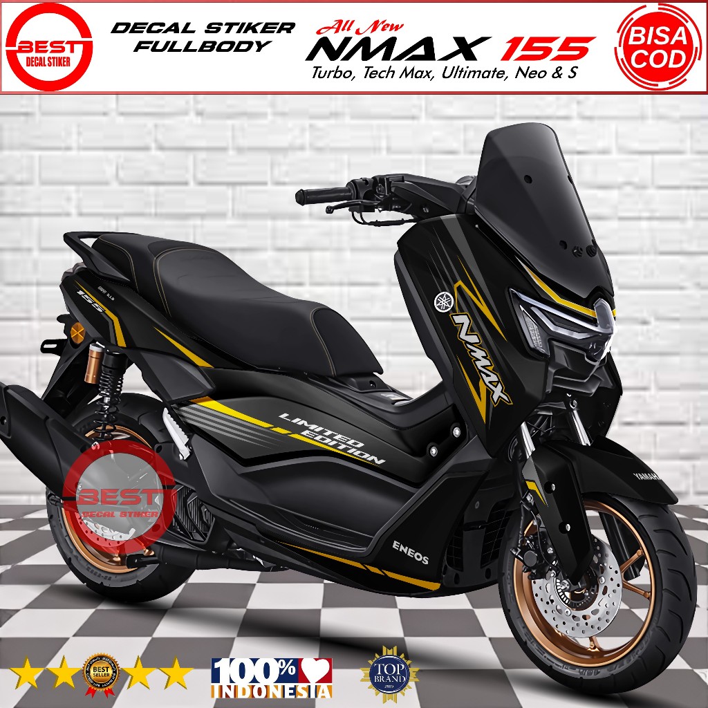 Decal Stiker Full Body Nmax Neo Turbo Lis Racing Baru BDS0264 - Variasi Stiker Motor Nmax Neo Turbo