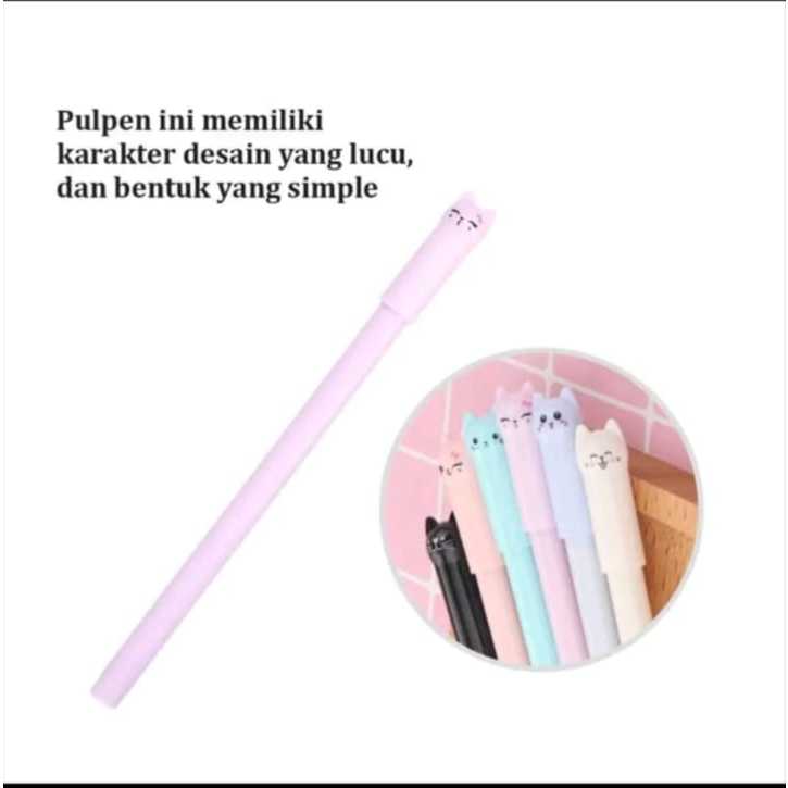 

A14 0.5mm PULPEN GEL/PULPEN UNIK/PULPEN BERKARAKTER/BOLPOIN MOTIF KARTUN/WARNA HITAM BIRU UNGU
