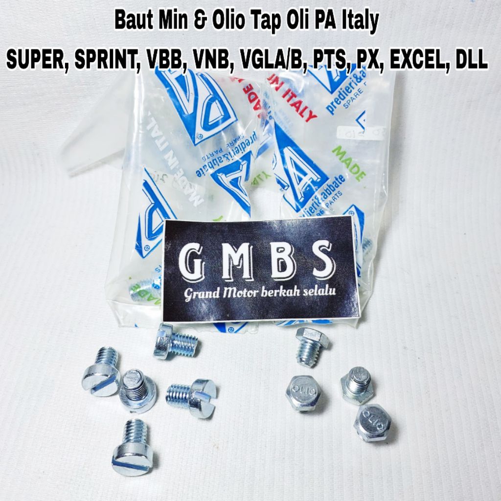 Baut Min Tap Oli Olio PA Italy Vespa VBA VBB VNB VGLA/B Kongo Super Sprint PTS PX Excel Exclusive Sp