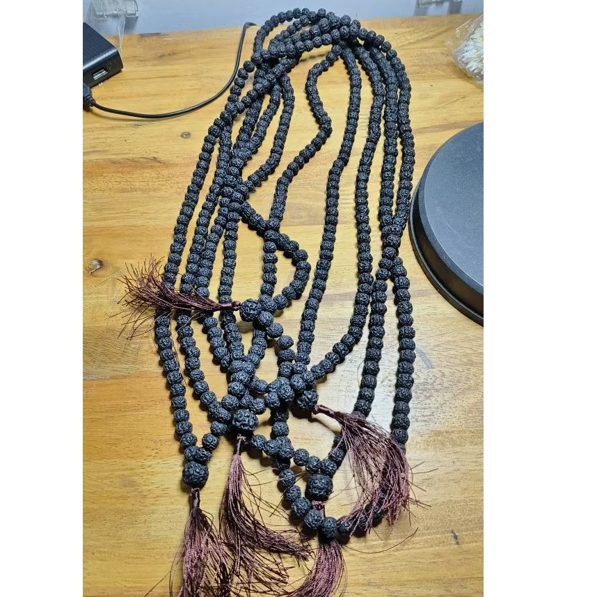 Kalung 108 Jenitri Rudraksha Hitam