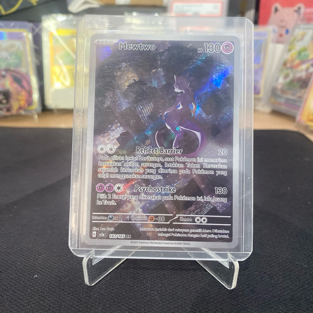 Mewtwo 183/165 AR TCG Pokemon 151 2023 Indonesia