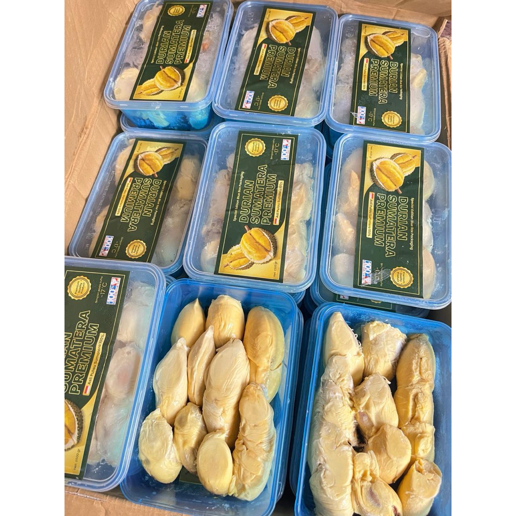 

Durian Kupas Medan Premium Blue Box kemasan tepak 500gr