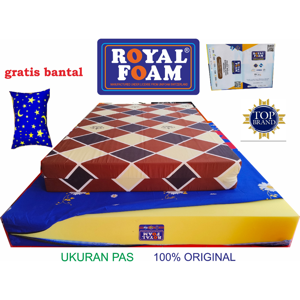 Royal Foam Ukuran 160x200 Free Bantal