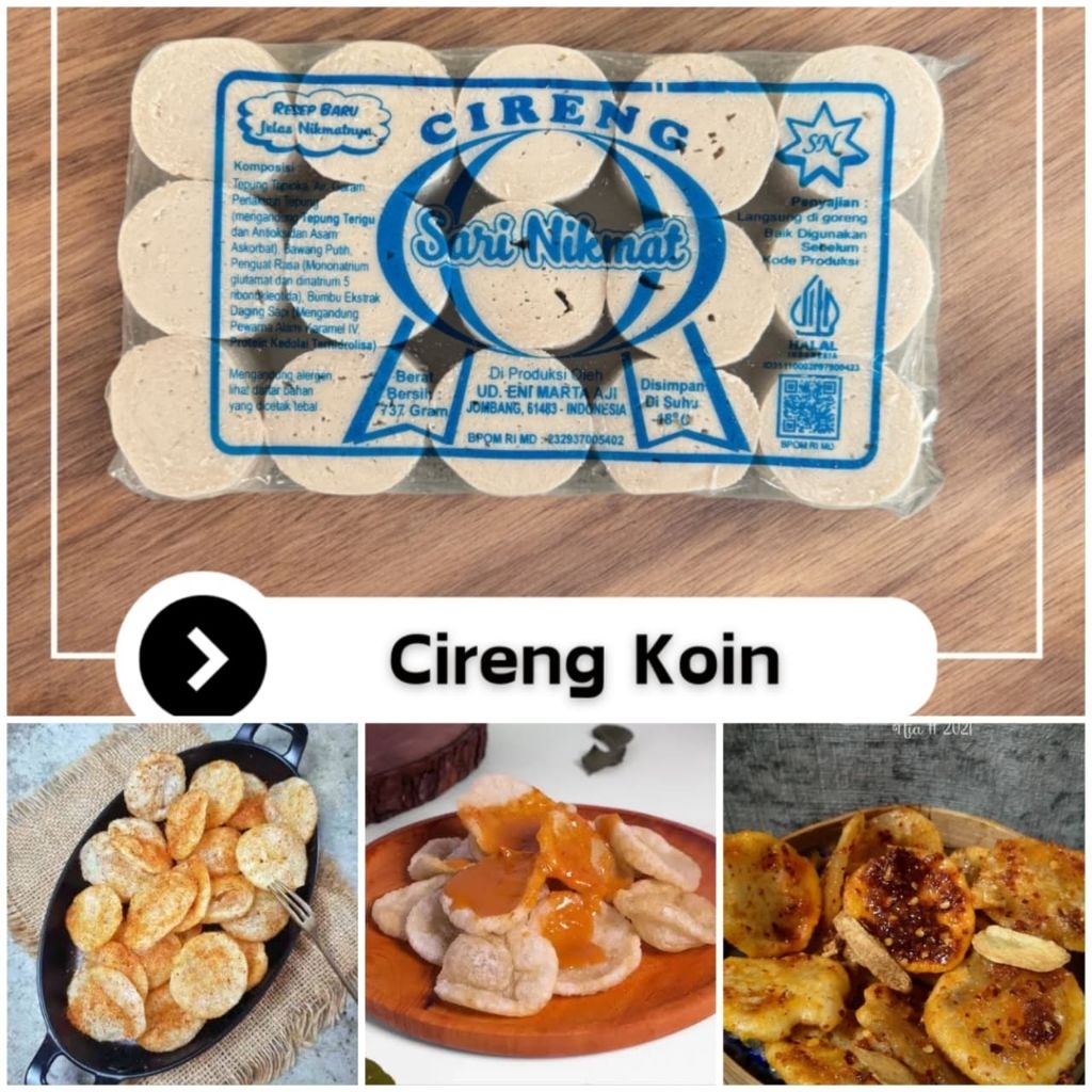 Cireng Koin Sari Nikmat 737gram isi 105biji