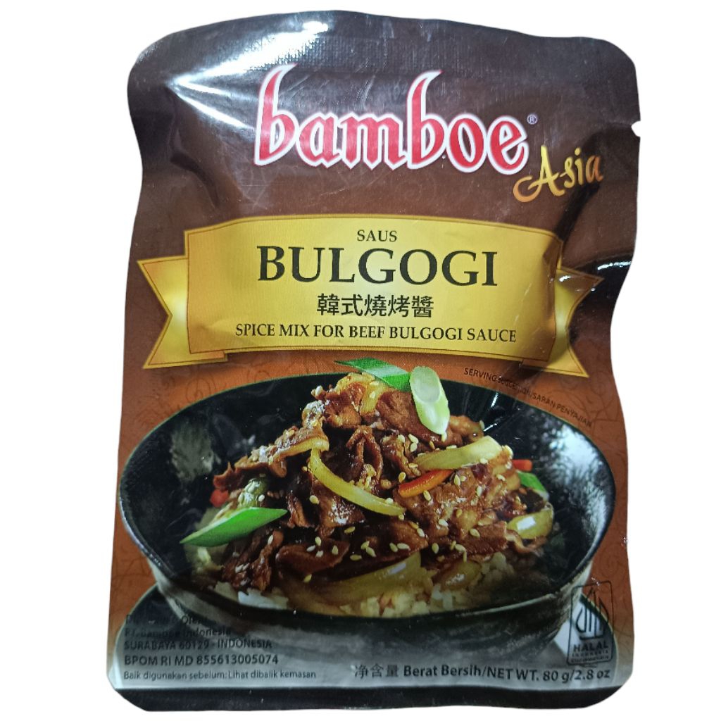 

Bumbu Instant Bulgogi Bamboe Asia Bambu Bambo Korean Bulgogi Sauce 80gr