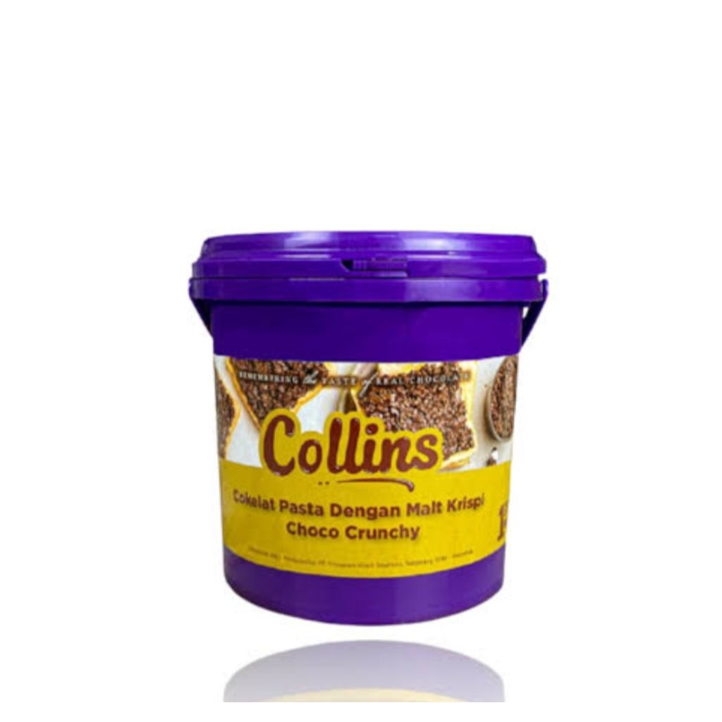 

Collins Real Chocolate Choco Crunchy 1 Kg| Selai Coklat Cruncy