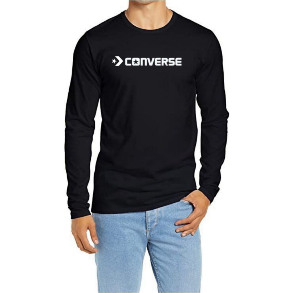 Kaos T shirt Converse Lengan Panjang Kaos Oblomg Lengan Panjang Pria Dan Wanita Baju Lengan Panjang 