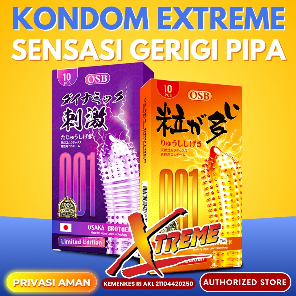 Osb Osaka Brother 001 Kondom Gerigi dan Berduri Varian Terlengkap Black