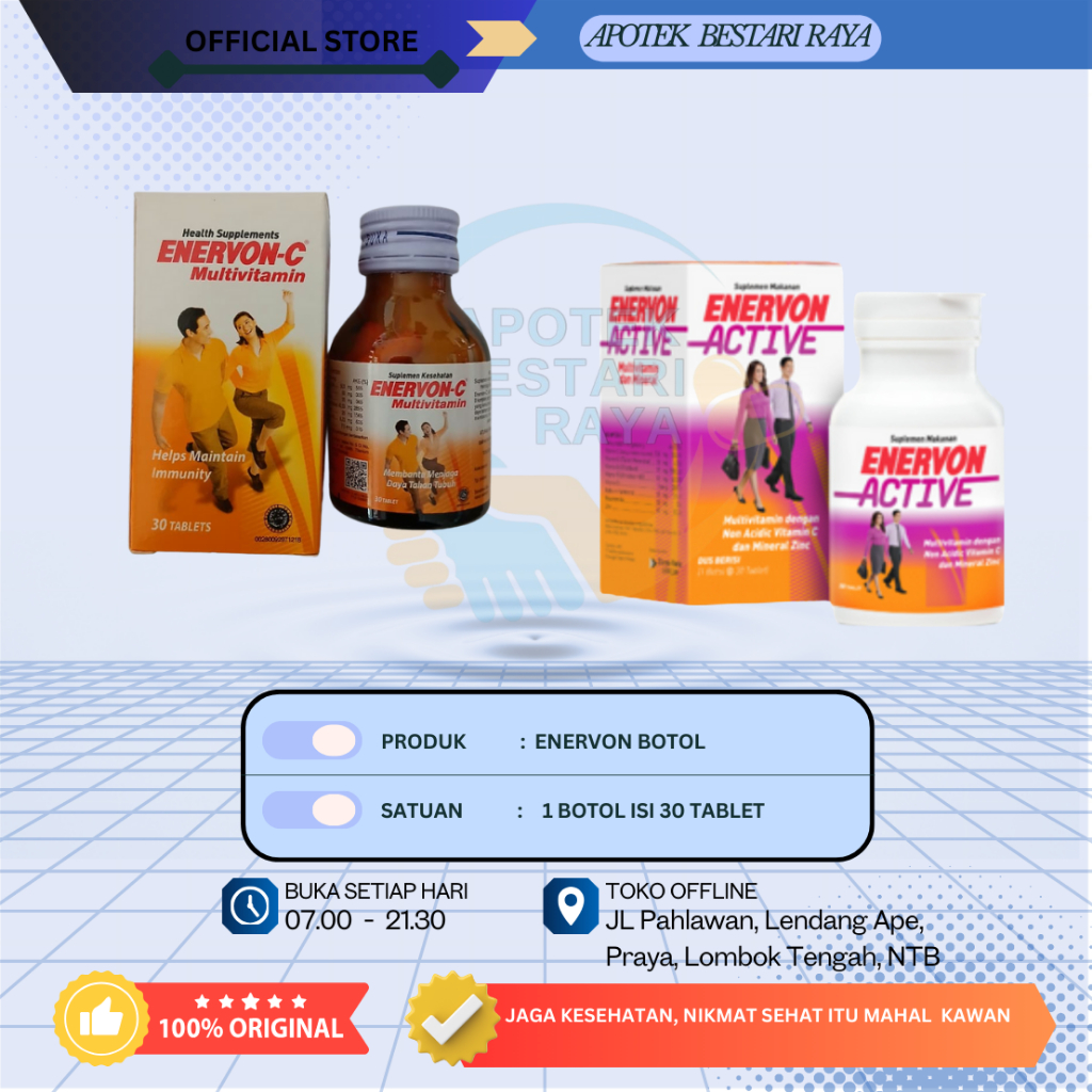 Enervon-C dan Enervon Active Botol