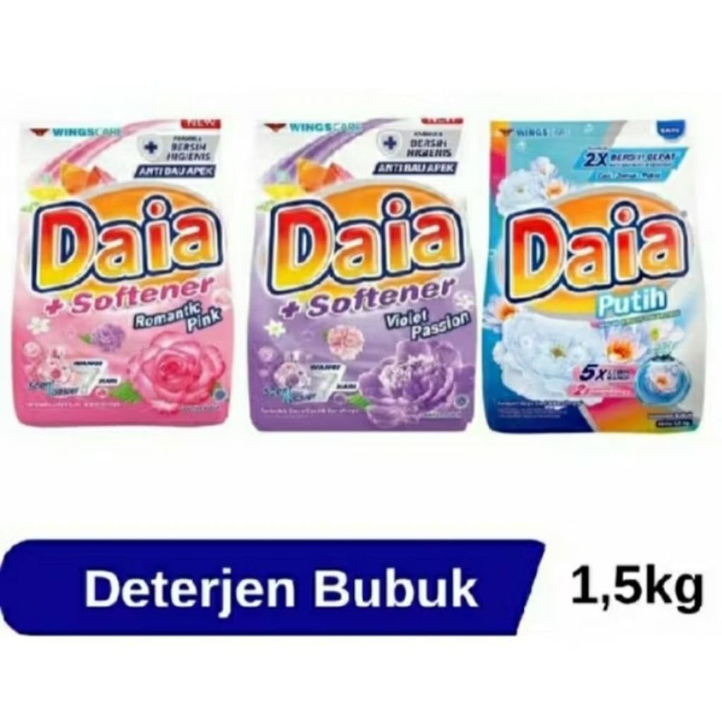 Daia deterjen bubuk jumbo 1.5 kg