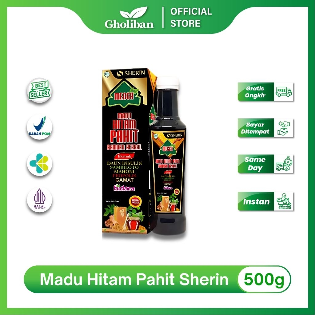 

Sherin Madu Hitam Pahit 500g Solusi Sehat Alami