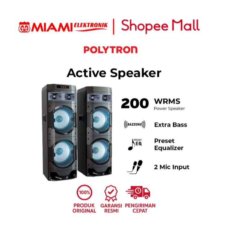 POLYTRON Active Speaker PAS 10DF22 / PAS10DF22 Speaker Aktif