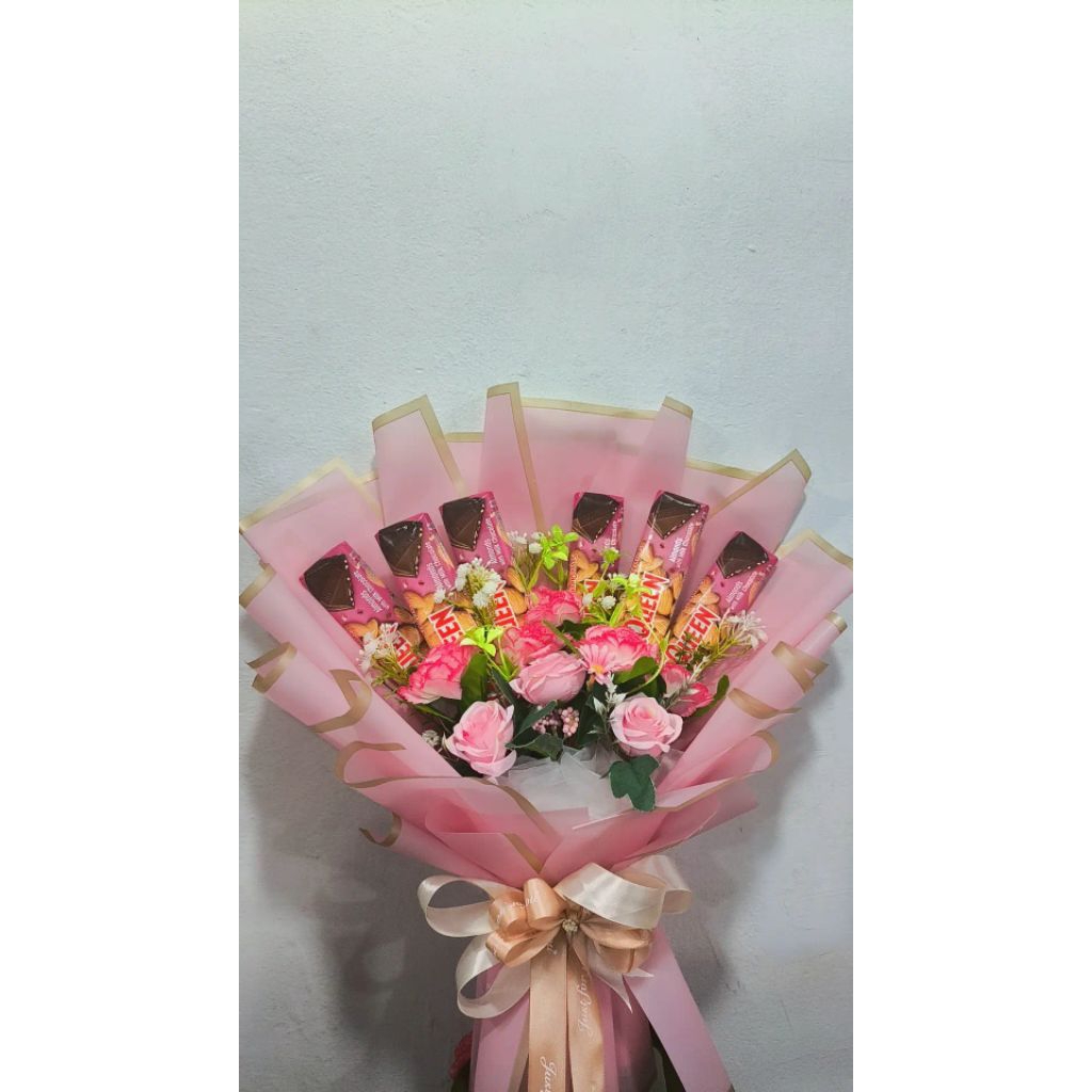 buket bunga dan coklat
