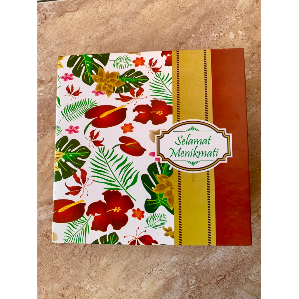 

100 Pcs Dus Nasi Uk 18x18x8 || Kardus nasi/Kue || Kardus Motif ||