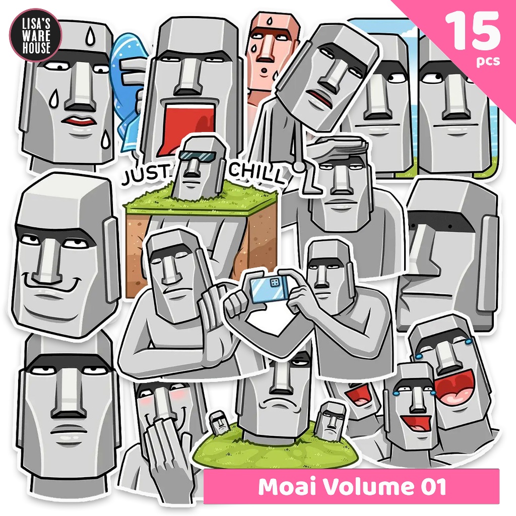 

Sticker Moai Volume 01