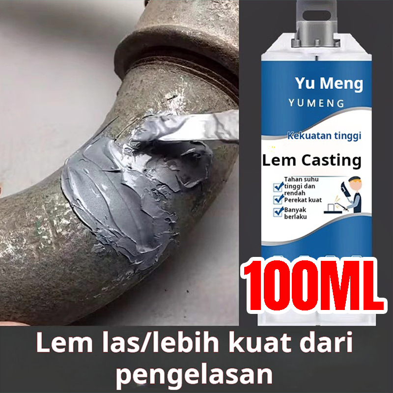 Lem AB Industri Tahan Panas 300°CPerekat Logam Kuat Seraguna UntukPerbaikan Tangki Pipa Radiator Bes