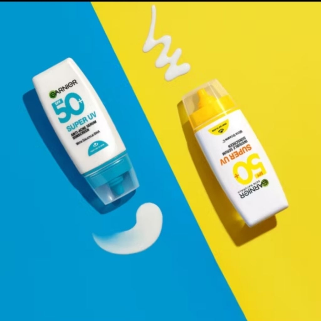 [Original] Garnier Super UV Anti Acne Serum Sunscreen, Invisible Sunscreen & Natural Finish 30 ml