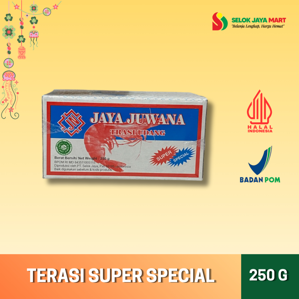 

TERASI UDANG SUPER SPECIAL JAYA JUWANA 250G