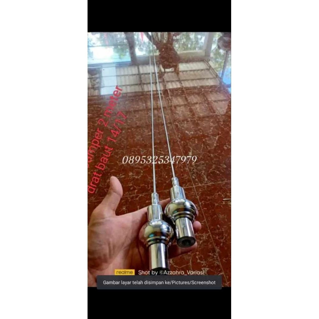 antena bamper/antena spion 1meter variasi mobil/truk/pick up