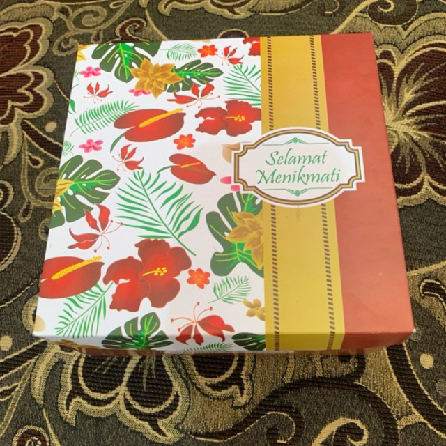 

100 Pcs Dus Nasi/Kue Uk 20x20x8 | Kardus Nasi Motif |