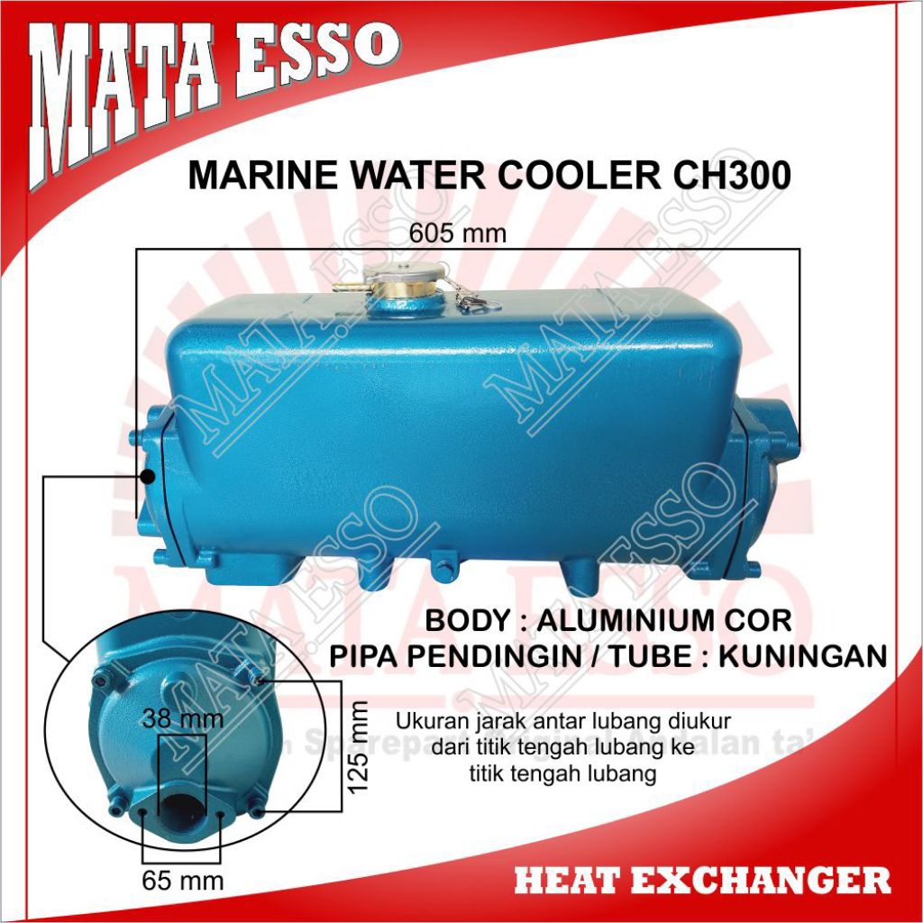 CH300 heat exchanger / water cooler CH-300