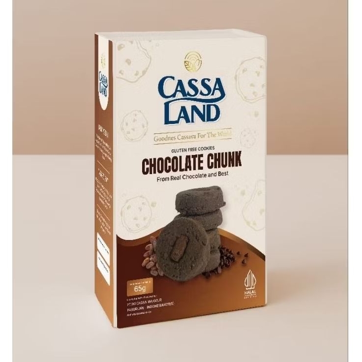 

Cassaland Cookies CHOCOLATE CHUNK Bebas Gluten Cookies Sehat