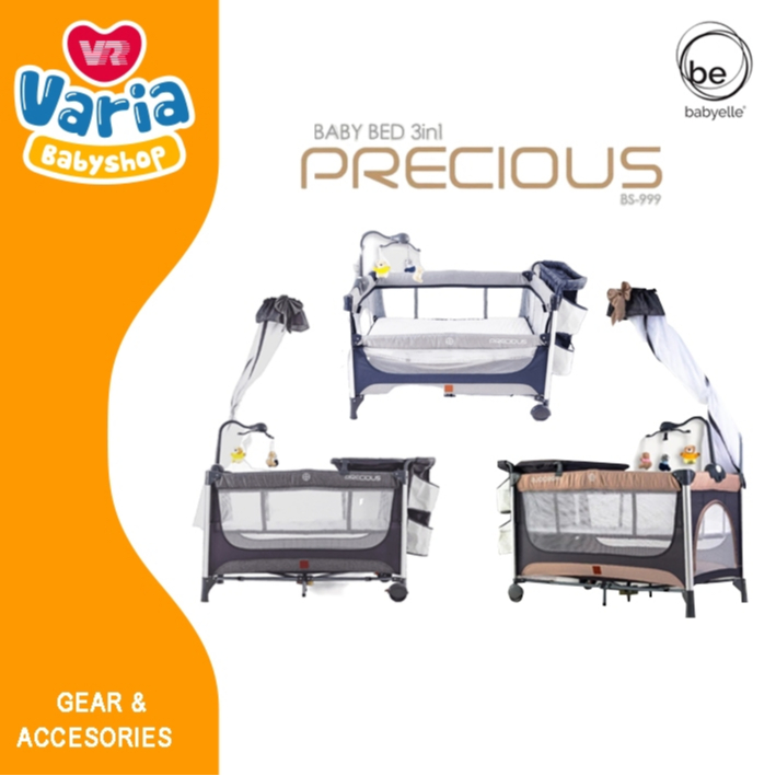 Baby Box Precious BE-999 BabyElle / empat Tidur Bayi / Ranjang Bayi / Box Bayi | BABYELLE