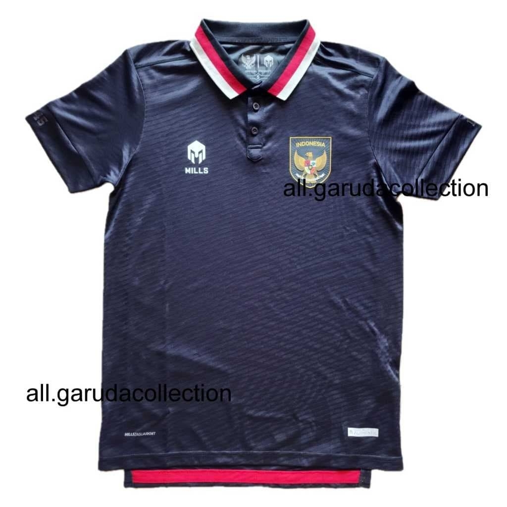 [NEW ORIGINAL] Mills Timnas Indonesia Jersey Third Player Issue 1125INA Black - S