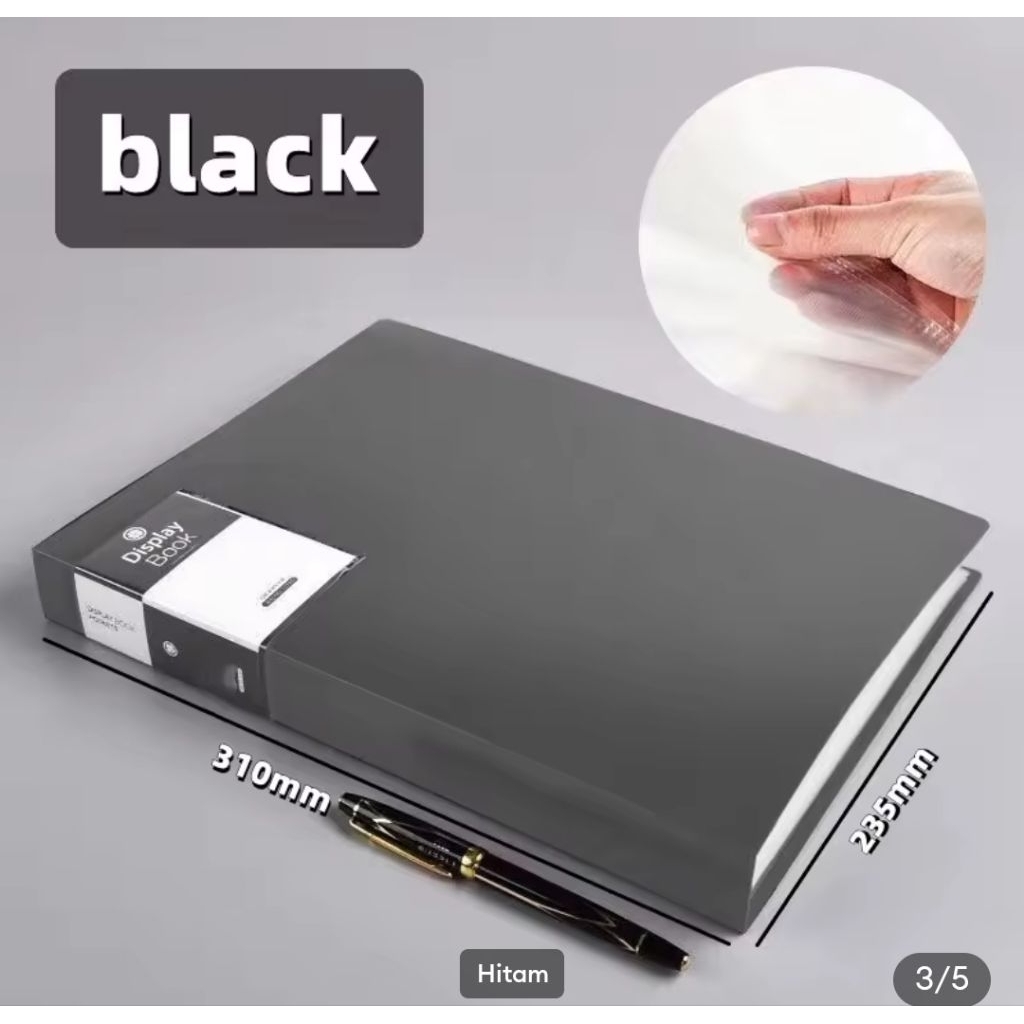 

Folder display book document tempat penyimpanan A4 isi 20 pages