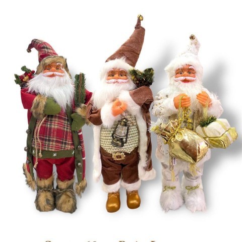 Yeraya Boneka Santa Baju Unik 60cm  Boneka Natal Boneka Santa Boneka Santa Claus Dekorasi Natal Bone
