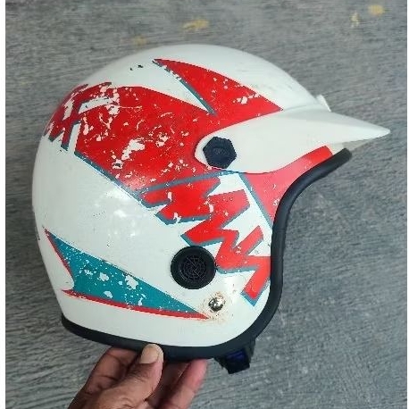 Helm Yamaha Putih Original 01 Old Rare