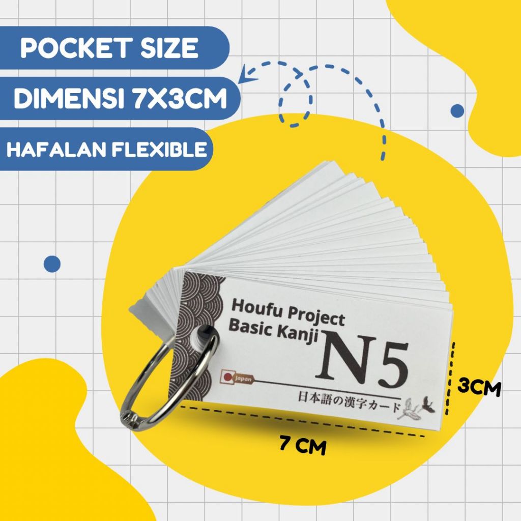 (110 kanji) FLASH CARD BASIC KANJI N5