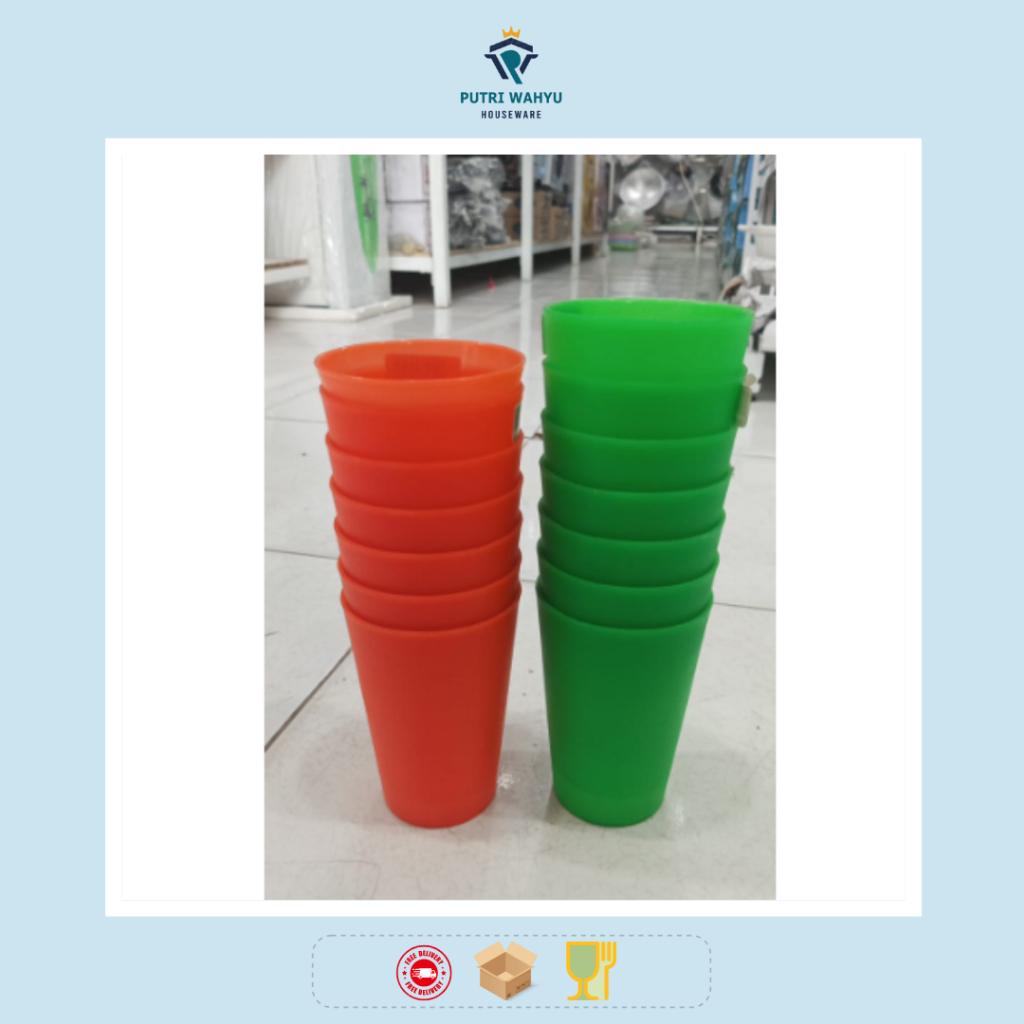 Gelas Plastik Tebal GM Agogo 800ml - GM Agogo Thick Plastic Cup 800ml