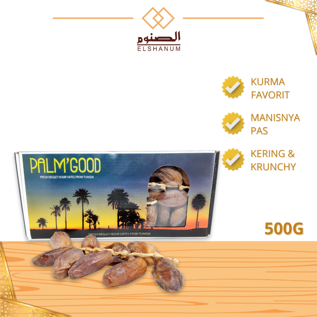 

KURMA TUNIS PALM FRUTT 1KG KEMASAN 500 GRAM 2PCS / ORIGINAL PALMFRUTT / TUNISIA TANGKAI