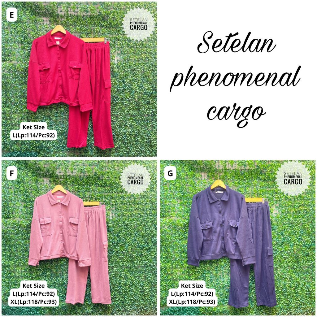 SETELAN PHENOMENAL MODEL CARGO ORIGINAL