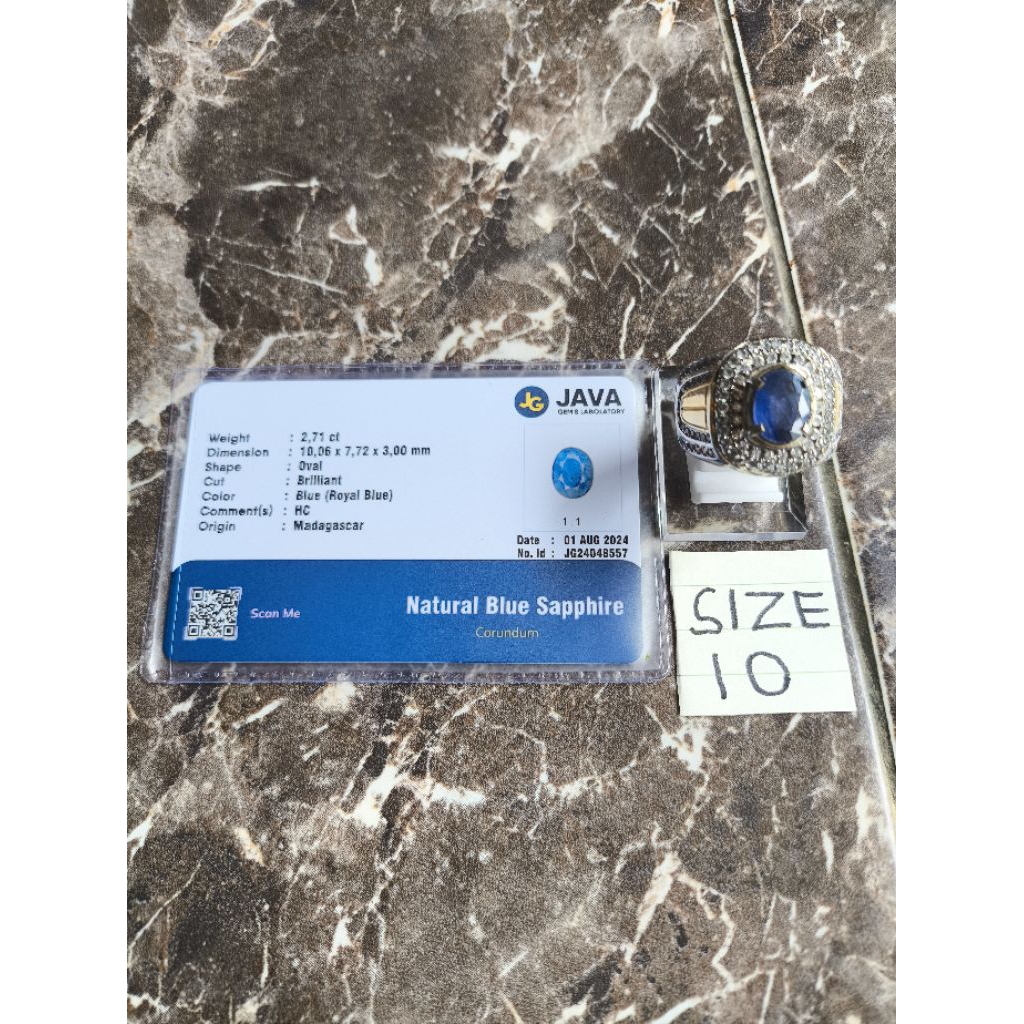 Batu Permata Natural Blue Sapphire