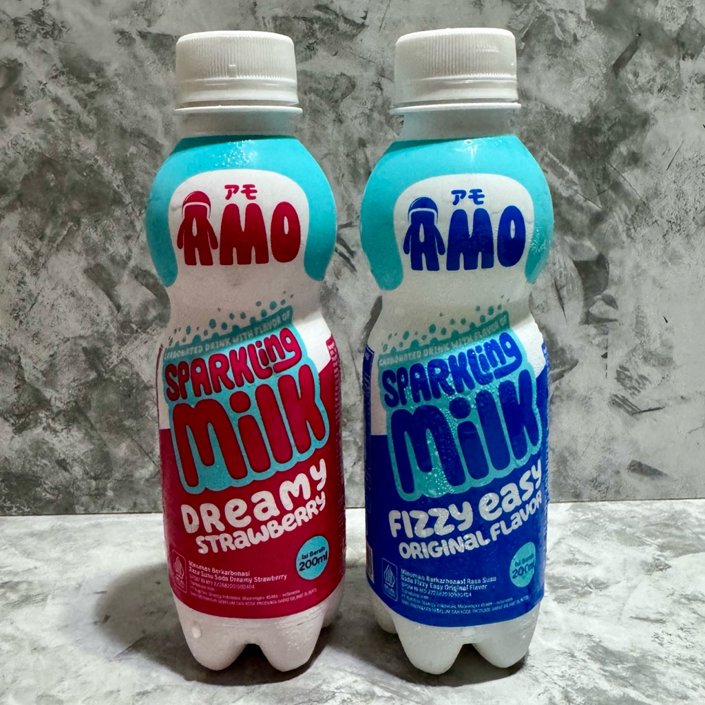 

Amo Sparkling Milk Fizzy Easy Dreamy Strawberry 200ml