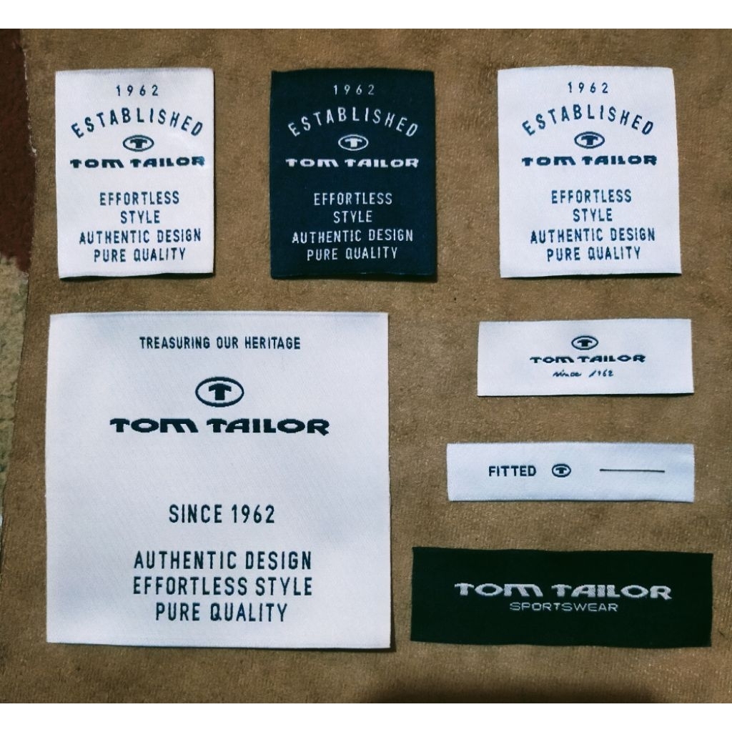 

tag label merek (main logo) label tag tom tailor