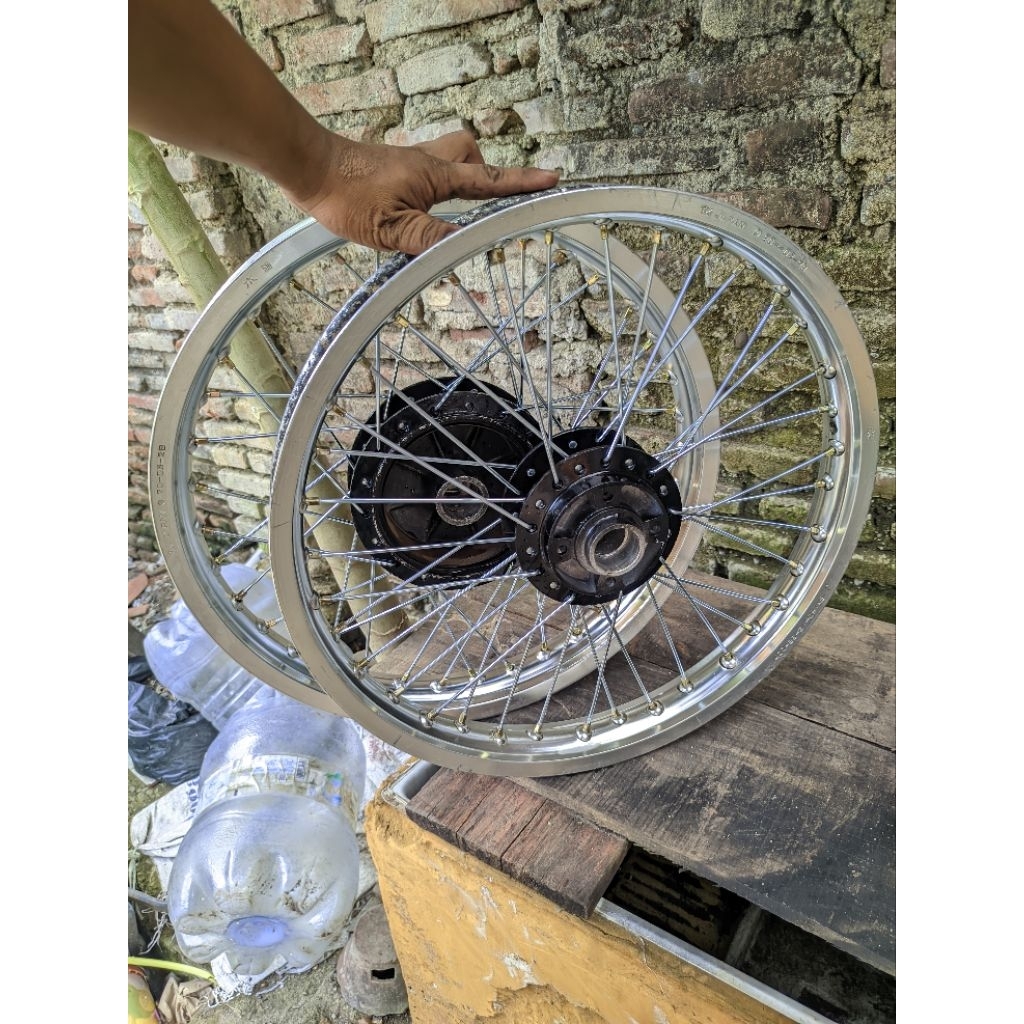 Velg Tk Racing Set Tromol Original Rx king Ukuran 160/185 Ring 18