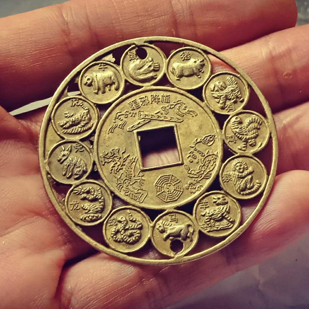 PROMO GOBOG BESAR 43MM ALL SHIO FENG SHUI KEBERUNTUNGAN HOKY CINEE  KOLEKSI KUNO BAGUS MURAH BANYAK 