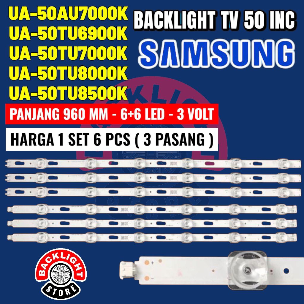 Backlight Tv Led SAMSUNG 50 inc UA50TU7000K UA50TU8000K UA50TU8500K UA50TU6900K UA50AU7000